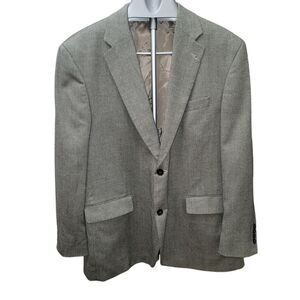 MEN'S DOCKERS BEIGE HERRINGBONE BLAZER JACKET SPORT COAT - DOCKERS -‎ SIZE 48 RR